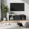 VASAGLE TV-Schrank, Fernsehtisch Wohnzimmer, geriffeltes Produktbild-Vorschau 3