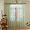 Set di 2 tende in pizzo verde menta con motivi floreali Anteprima dell’immagine prodotto 10