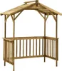 vidaXL Pavillon de barbecue en pin imprégné 163,5x93x210 cm Voir les images du produit 9
