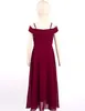 Elegantes langes Festkleid für Mädchen Gr. 128 Cm - Perfekt Produktbild-Vorschau 3