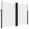 vidaXL Bočná výsuvná markíza biela 180x600 cm Náhľad obrázku produktu 1