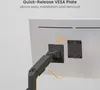 Wiltec Zweifach Monitorhalterung mit VESA-Platte für flache Produktbild-Vorschau 7