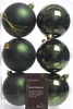 Weihnachtskugeln Kunststoff 8cm 6 Stück - Piniengrün Produktbild-Vorschau 3