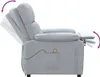 vidaXL Massagesessel Hellgrau Stoff Produktbild-Vorschau 6