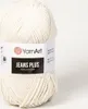 Włóczka YarnArt Jeans Plus 03 / ecru Podgląd zdjęcia produktu 3