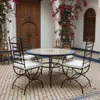 ORIGINALE Sedia da giardino orientale in metallo nero La Anteprima dell’immagine prodotto 8