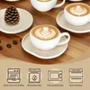 HOMELUX Tassen Set 6er mit Untertassen 120 ml Kaffeetassen Produktbild-Vorschau 4
