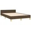 vidaXL Bettgestell ohne Matratze Dunkelbraun 120x190 cm Produktbild-Vorschau 3