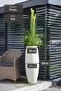 VIVANNO Bodenvase Fiberglas MAGNUM Rund, Kieselbeige Produktbild-Vorschau 3