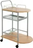 HAKU Servierwagen Küchenwagen alu, buche - MDF, Metall, Produktbild-Vorschau 1