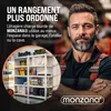 MONZANA® Étagère charge lourde 5 niveaux 180x90x60cm Voir les images du produit 4