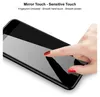 A hand with red nail polish is touching the screen of a smartphone. Produktbild-Vorschau