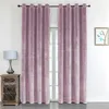 Samt Vorhang 2er Set Ösen Altrosa 140x145 cm Verdunkelung  Produktbild-Vorschau 8