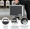 Alu Pistolenkoffer oder Kurzwaffenkoffer mit Zahlenschloss und doppeltem Boden von HMF mit den Maßen 31 x 26 x 15 cm Produktbild-Vorschau