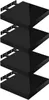 WOLTU 4er-Set Wandregal, Schweberegal, Holz Board, Schwarz, Produktbild-Vorschau 1