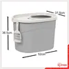 Iris 531227 Katzentoilette Top Entry Cat Litter Box grau Produktbild-Vorschau 6