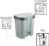 Rotho Abfalleimer 760108F850 Produktbild-Vorschau 4