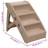 vidaXL Skládací schody pro psy hnědé 62x40x49,5 cm Náhled obrázku produktu 8