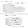 Relaxdays 4052025949327, Bílá, Stolní, Plast, Jednobarevný, Náhled obrázku produktu 5