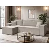 A modern living room scene featuring a sectional sofa and coffee table. Produktbild-Vorschau