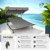 Chaise longue de jardin tectake® pour 2 personnes Voir les images du produit 10