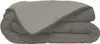 Bettdecke Mikrofaser 400g / m² CALGARY Taupe & Leinen Produktbild-Vorschau 1