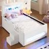 Polsterbett 90x200 cm mit Schublade, LED im Kopf- und Produktbild-Vorschau 2