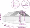 vidaXL Vonkajšia klietka pre kurčatá 2,75x6x1,92 m Náhľad obrázku produktu 5