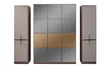 Kleiderschrank Garderobenschrank Design Holzschrank mit Produktbild-Vorschau 2