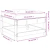 vidaXL Gartenhocker mit Kissen Massivholz Kiefer Produktbild-Vorschau 6