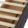 Homestyle4u Polsterbett 140 x 200 Grau mit Matratze 2 Produktbild-Vorschau 8