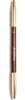 A brown cosmetic pencil with gold caps on a white background. Produktbild-Vorschau