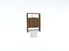 Skye Decor, Ela - Walnut, armoire de salle de bains, noyer, Voir les images du produit 2