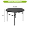 Gartentisch Rund Klapptisch Campingtisch mit Tragegriff, Produktbild-Vorschau 2