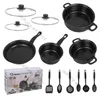 13 teilig Topfset Töpfe Kochgeschirr Set mit Glasdeckel Produktbild-Vorschau 2