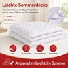 Textom White Sommerdecke 120x200 cm antiallergisch leicht Produktbild-Vorschau 2