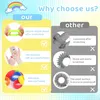 18 Stück Fidget Ring Toys für Kinder Erwachsene, Sensorik Produktbild-Vorschau 7