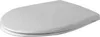 A white toilet seat on a white background. Produktbild-Vorschau