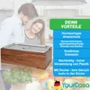 YourCasa® Komposteimer - Akazien Holz Box - Biomülleimer Produktbild-Vorschau 6