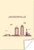MuchoWow® Poster Skyline - Jacksonville - Vereinigte Produktbild-Vorschau 1