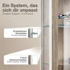 A close-up view of a display cabinet with text callouts highlighting features. Produktbild-Vorschau