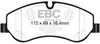 EBC Yellowstuff Bremsbeläge vorne EBC123824 für Ford Produktbild-Vorschau 2