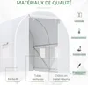 Outsunny Serre de Jardin Tunnel Surface Sol 5 m² 2,5L x 2l Voir les images du produit 3