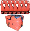 Lalizas Life Jackets Dry Bag Set 6pcs Fluo Orange Produktbild-Vorschau 1