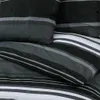 vidaXL Bettwäsche-Set Schwarz und Weiß 240x220 cm Baumwolle Produktbild-Vorschau 5