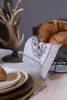 Clayre & Eef Set di 6 tovaglioli in cotone 40x40 cm Beige Anteprima dell’immagine prodotto 4