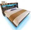 okwish Letto imbottito 140×200 con illuminazione a LED e Anteprima dell’immagine prodotto 9