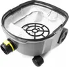 The image shows the inside of a vacuum cleaner dustbin with a filter and a dust bag. Náhled obrázku produktu