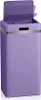 A purple retro-style trash can with its lid open. Produktbild-Vorschau