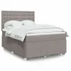 Möbel2024 Boxspringbett mit Matratze Taupe 140x190 cm Stoff Produktbild-Vorschau 1